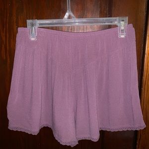 Lavender flowey shorts